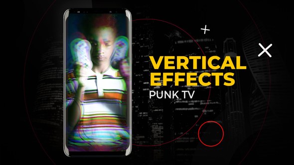 Videohive Vertical Punk Tv Effects | After Effects Elements template preview