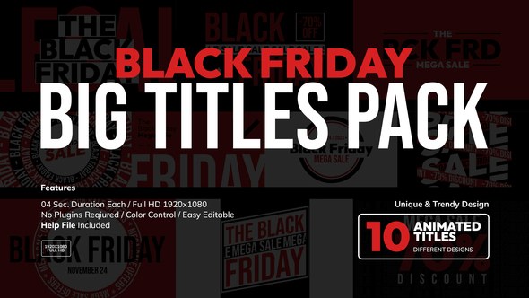 Videohive Black Friday Titles 49301728 Titles template preview