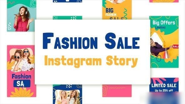 Videohive Fashion Sale instagram Stories 34308622 Video Displays template preview
