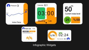 Videohive Modern Infographic Widgets Pack | Clean UI Kit Elements template preview