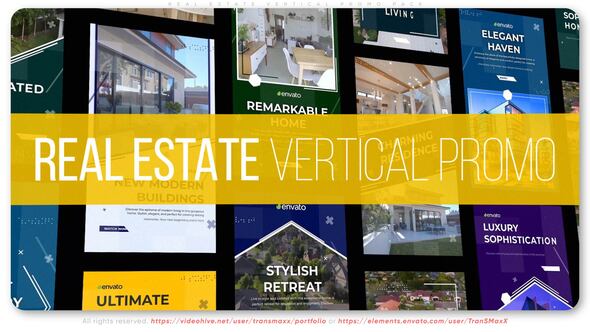 Videohive Real Estate Vertical Promo Pack Product Promo template preview