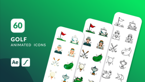 Videohive Golf Animated Icons | After Effects Elements template preview