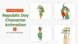 Videohive Republic Day Character Illustration Elements template preview