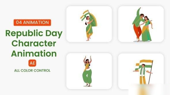 Videohive Republic Day Character Illustration