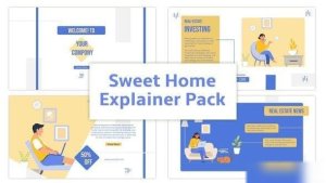 Videohive Real Estate Agency Explainer Animation Scene Elements template preview
