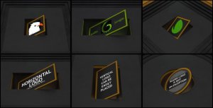 Videohive Rotation Ident (Dark) Openers template preview