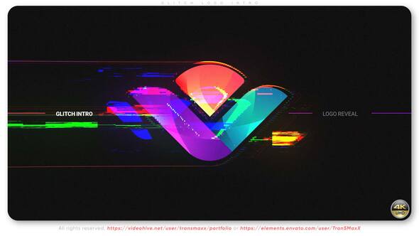 Videohive Glitch Abberation - Logo Intro Logo Stings template preview