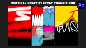 Videohive Vertical Graffiti Spray Backgrounds | After Effects Elements template preview