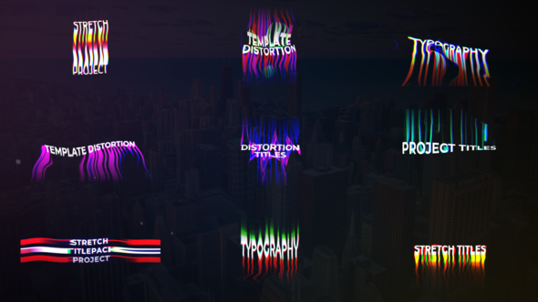 Videohive Distortion Titles Titles template preview