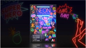 Neon Elements Video Displays template preview