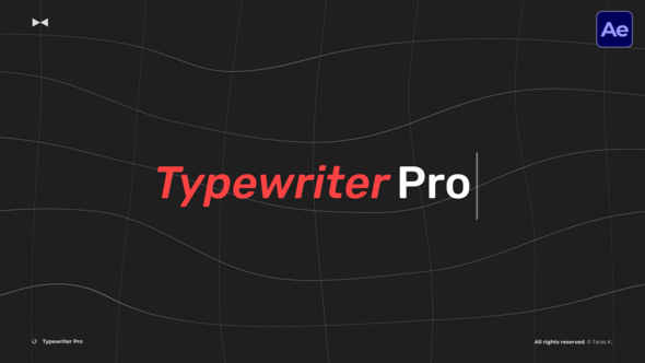 Videohive Typewriter Pro  AE Titles template preview
