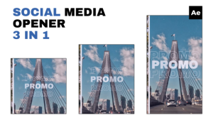Videohive 3 in 1 Social Media Opener /Ae Openers template preview