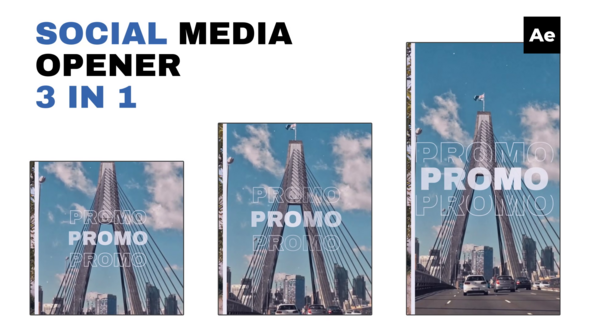 Videohive 3 in 1 Social Media Opener /Ae Openers template preview