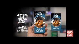 Videohive Vertical And Minimal Sale Promo Product Promo template preview