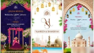 Videohive muslim wedding invitation Openers template preview
