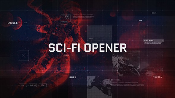 Videohive Sci-Fi Opener / Hi-Tech Slideshow / Futuristic Film Credits / HUD Elements / Space Science Openers template preview