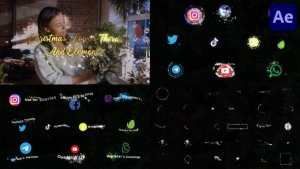 Videohive Christmas Magic Social Media Lower Thirds And Elements | After Effects Elements template preview