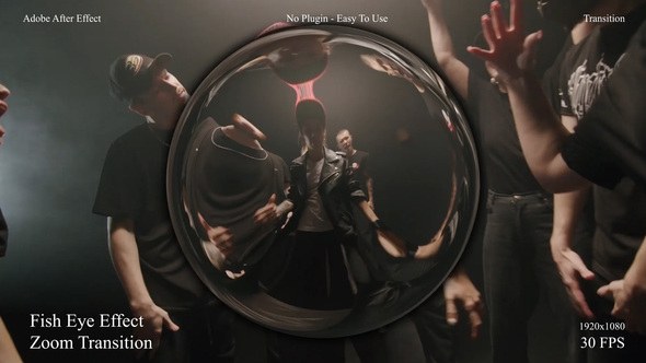 Fish Eyes Effect Zoom Transition Elements template preview