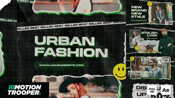 Videohive Stylish Modern Paper Slideshow Openers template preview