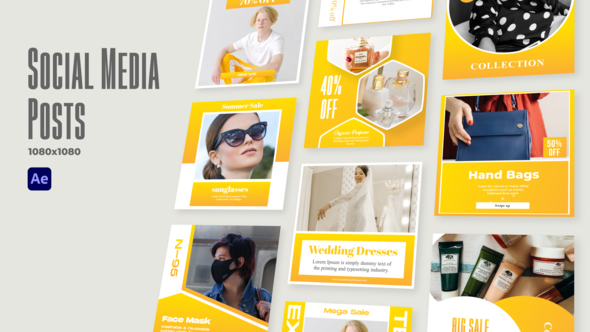 Videohive Social Media Posts v2 Product Promo template preview