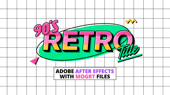 Videohive 90s Retro Titles 30505196 Titles template preview