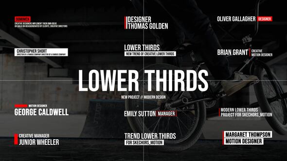 Videohive Modern Lower Thirds | After Effects 43335505 Titles template preview