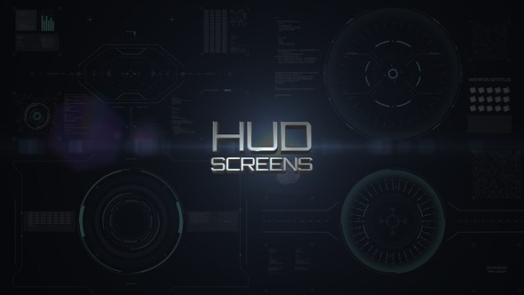 Videohive HUD Screens 38130495 Elements template preview
