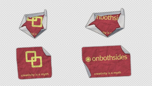 Videohive Crumpled Paper Logo Reveal Logo Stings template preview