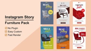 Videohive Furniture Instagram Stories V11 Product Promo template preview