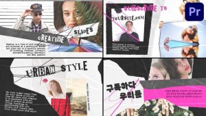 Modern Torn Paper Slides for Premiere Pro Premiere Pro template preview