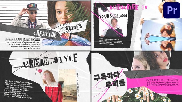 Modern Torn Paper Slides for Premiere Pro Premiere Pro template preview