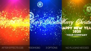 Merry Christmas Video Displays template preview