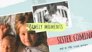 Family Moments Slideshow Video Displays template preview