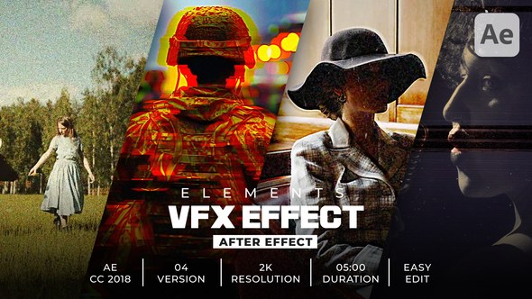 Cinematic VFX Style Elements template preview