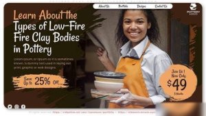 Videohive Pottery Clay | Online Classes Slideshow Openers template preview