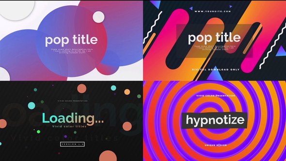 Videohive POP Titles 24002165 Openers template preview