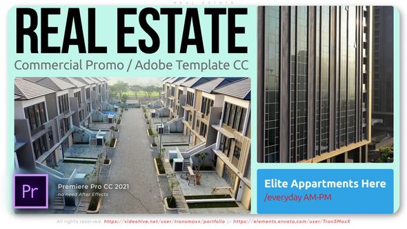 Real Estate Premiere Pro template preview