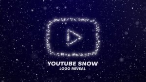 Videohive Youtube Snow Logo Reveal Logo Stings template preview