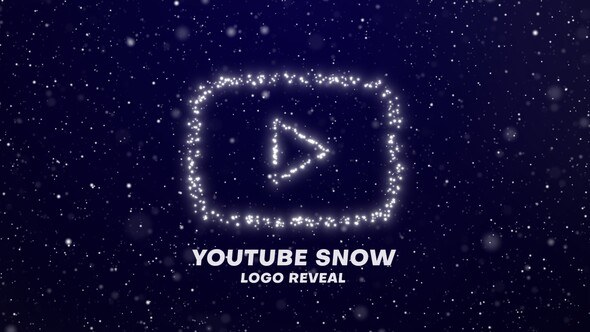 Videohive Youtube Snow Logo Reveal Logo Stings template preview