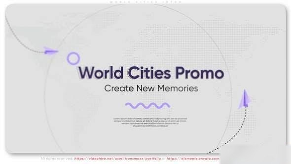 Videohive World Cities Intro Openers template preview