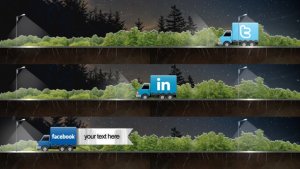 Social Truck Lower Third Video Displays template preview