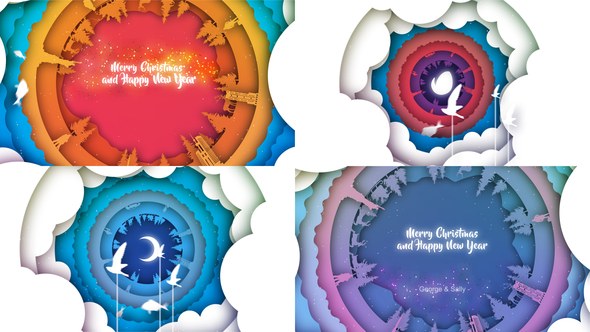 Videohive Christmas Greeting Video Openers template preview