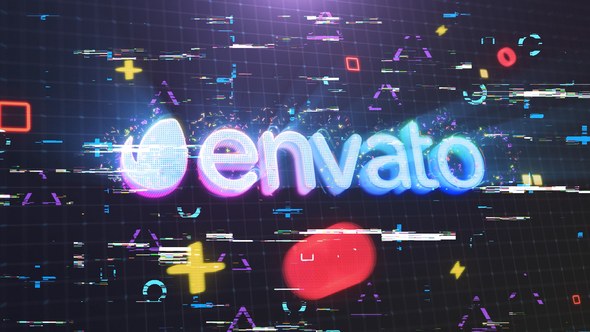 Videohive Cyber Tech Logo Reveal Logo Stings template preview
