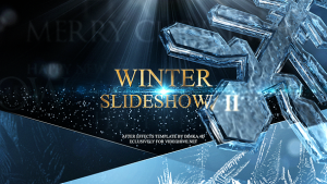 Winter Slideshow II Video Displays template preview