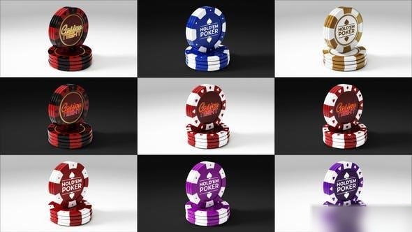 Videohive Casino Coins Loopable Logo Reveals Logo Stings template preview