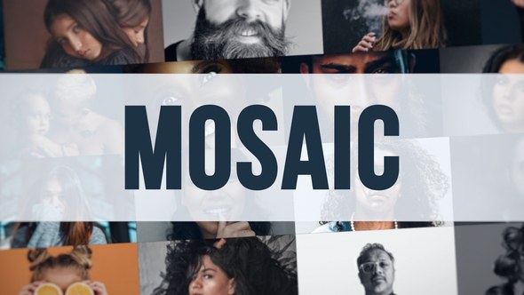 Videohive Mosaic Dynamic Intro Video Displays template preview