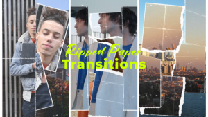 Videohive Vertical Ripped Paper Transitions 58638905 Elements template preview