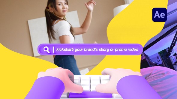 Videohive Cute 3D Search Intro Logo Stings template preview
