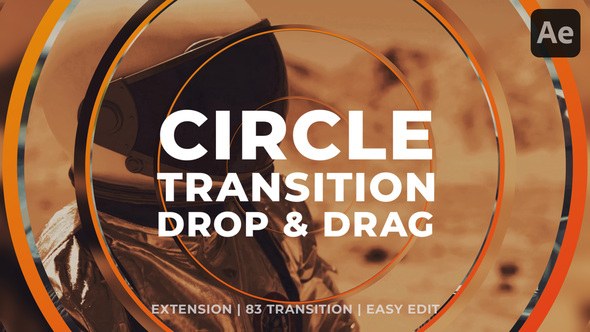 Clean Circle Transition Elements template preview
