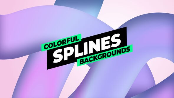 Videohive Gradient Splines Backgrounds Elements template preview